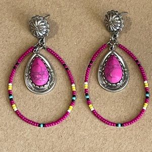 ❤️🎉Chandler Multicolor Beaded Teardrop Earrings